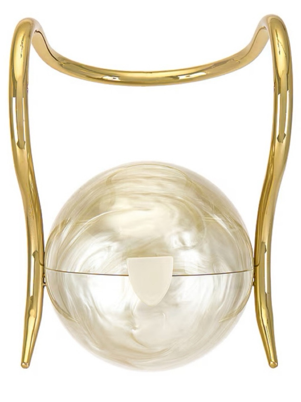 CULT GAIA. Brand New Pearl Acrylic Metal Top-Handle Bag. $498.